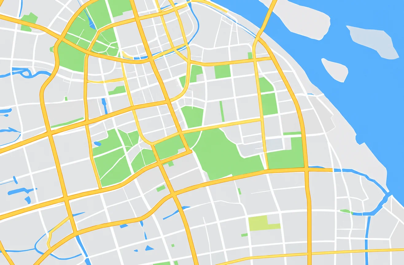 上海市服务范围示意地图