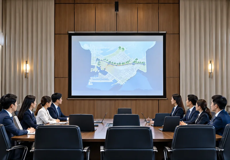 会议接待示意
